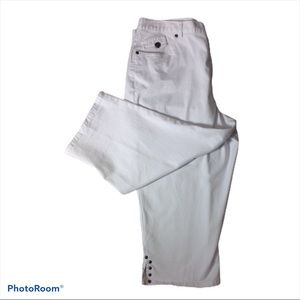 Sapphire Star White Capris-12